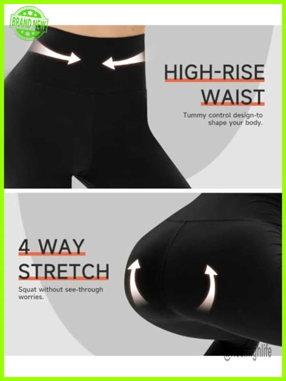 High Waisted Capri Leggings 3 Pack Buttery Soft Women's